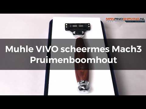 Muhle Vivo Razor Mach3 Plum Tree Wood