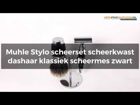 Muhle Shaher Set Stylo S091K76SR - FIE HAILS - RAZOR DE SÉCURITÉ - NOIR