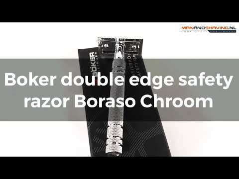 Boker double edge safety razor Boraso Chrome