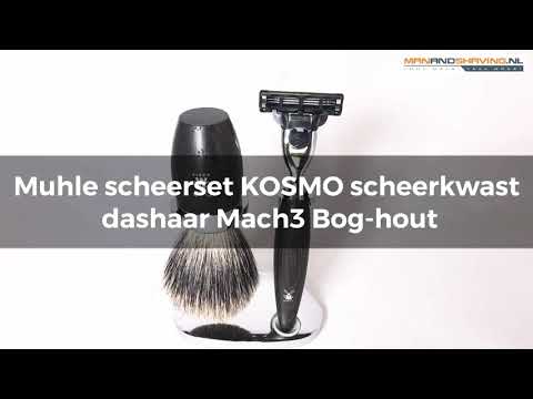 Set de rasage Muhle Kosmo S281H873 - Poils de blaireau - Mach3 - Boghout