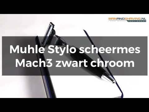 Muhle Stylo rasoir Mach3 noir chrome