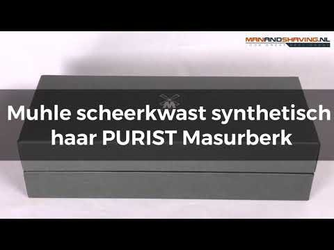 Muhle shaving brush synthetic hair PURIST Masurberk