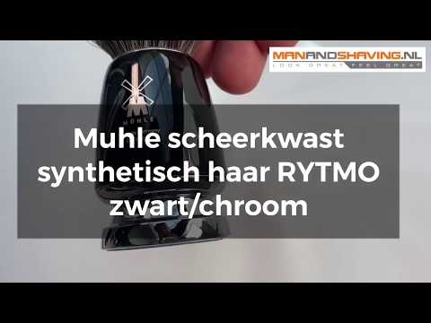 Muhle shaving brush synthetic hair RYTMO black