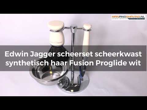 Edwin Jagger scheerset S21M727CRFB - Synthetisch - Fusion - Wit