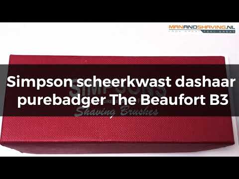 Simpson scheerkwast dassenhaar purebadger The Beaufort B3