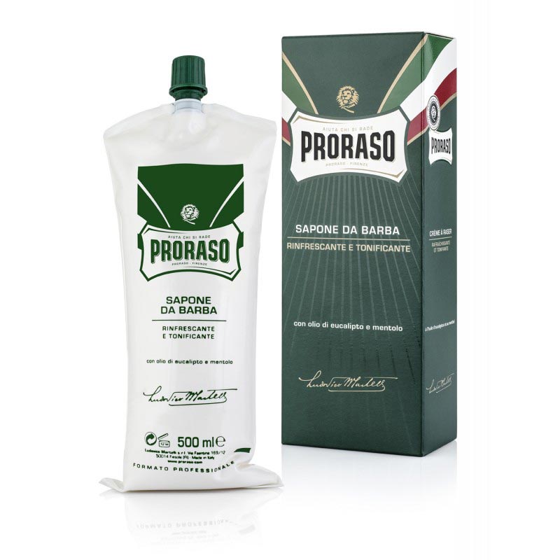 Proraso scheercrème Menthol en Eucalyptus 500ml - Manandshaving - Proraso