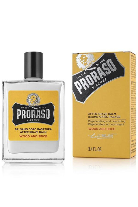 Proraso Single Blade after shave balm Wood & Spice 100ml - Manandshaving - Proraso