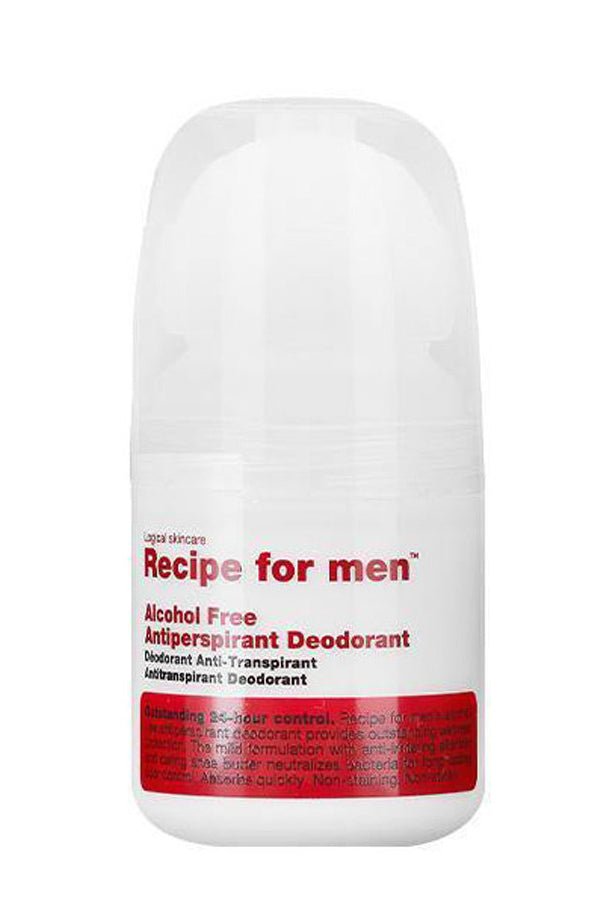 Recipe for Men alcoholvrije antiperspirant deodorant 60ml - Manandshaving - Recipe for Men