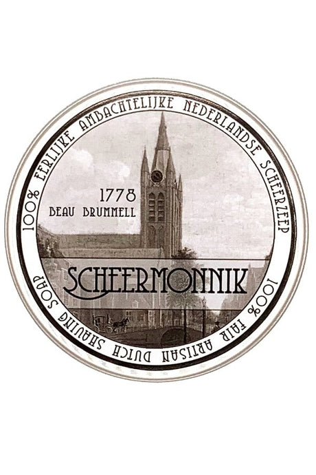 Scheermonnik scheercrème 1778 Beau Brummell 75gr - Manandshaving - Scheermonnik