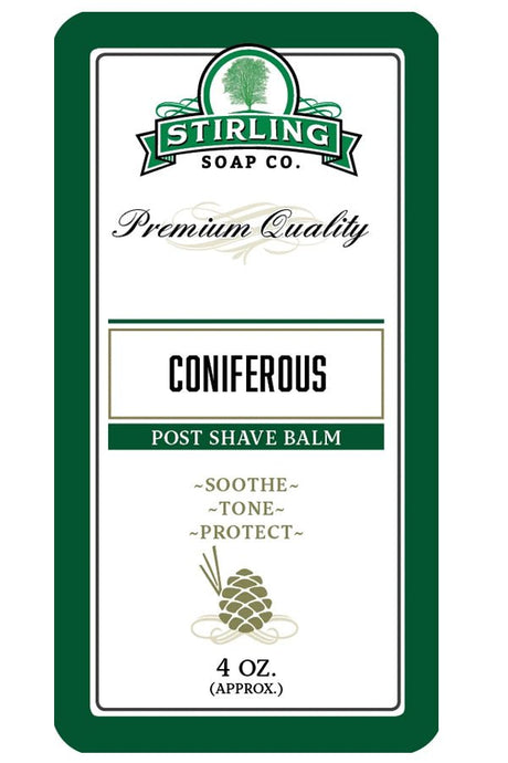 Stirling Soap Co. after shave balm Coniferous 118ml - Manandshaving - Stirling Soap Co.