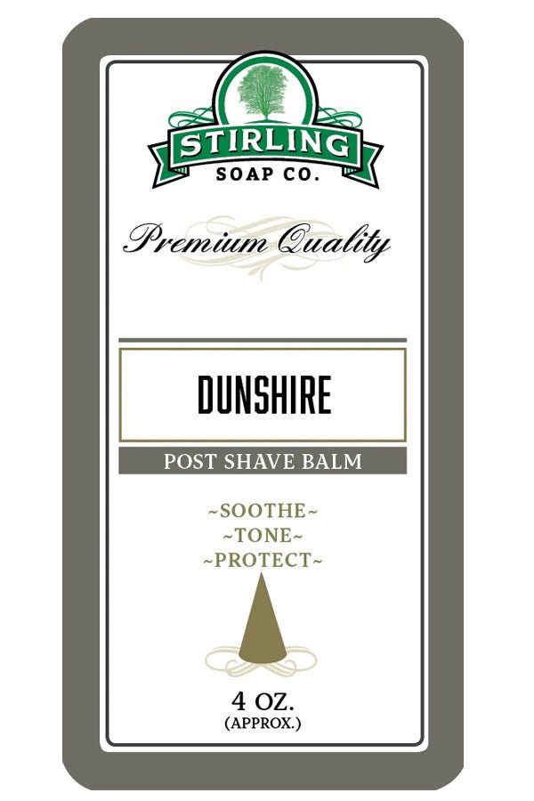 Stirling Soap Co. after shave balm Dunshire 118ml - Manandshaving - Stirling Soap Co.