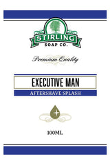 Stirling Soap Co. after shave Executive Man 100ml - Manandshaving - Stirling Soap Co.