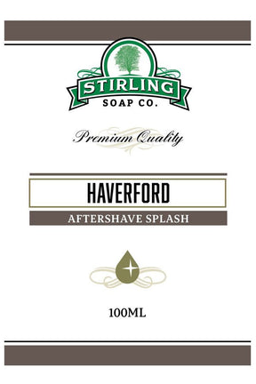 Stirling Soap Co. after shave Haverford 100ml - Manandshaving - Stirling Soap Co.