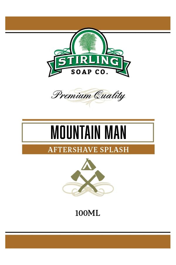 Stirling Soap Co. after shave Mountain Man 100ml - Manandshaving - Stirling Soap Co.