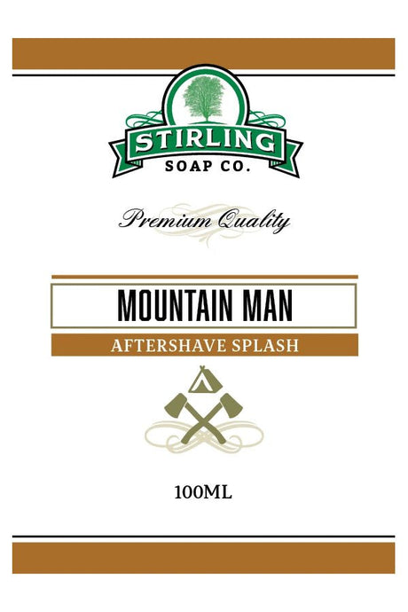 Stirling Soap Co. after shave Mountain Man 100ml - Manandshaving - Stirling Soap Co.