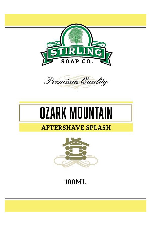 Stirling Soap Co. after shave Ozark Mountain 100ml - Manandshaving - Stirling Soap Co.