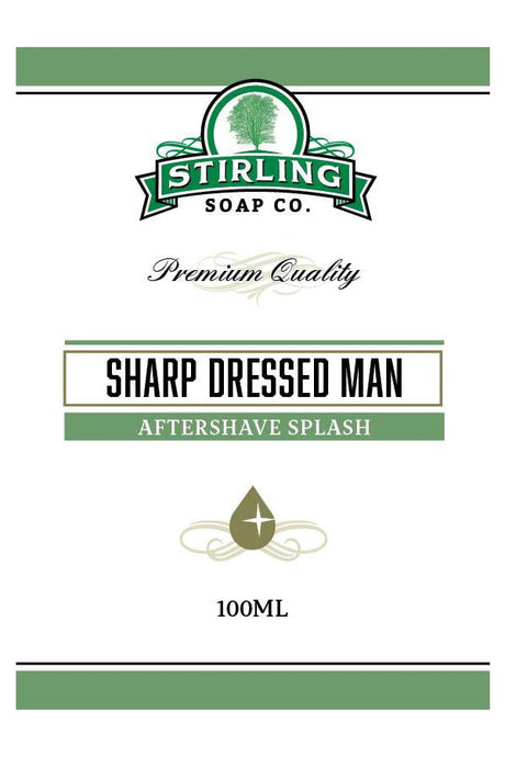 Stirling Soap Co. after shave Sharp Dressed Man 100ml - Manandshaving - Stirling Soap Co.