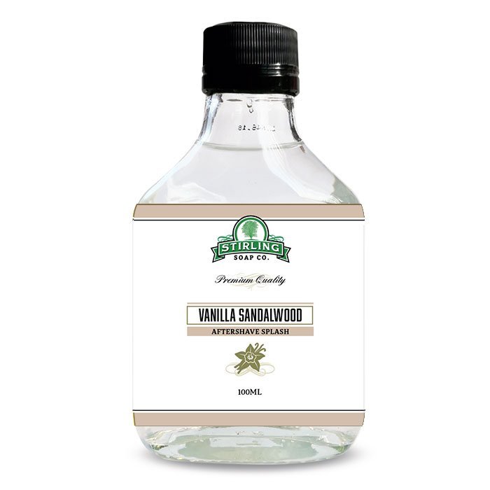 Stirling Soap Co. after shave Vanilla Sandalwood 100ml - Manandshaving - Stirling Soap Co.