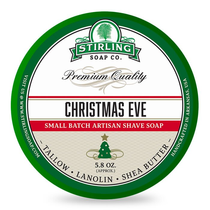 Stirling Soap Co. scheercrème Christmas Eve 165ml - Manandshaving - Stirling Soap Co.