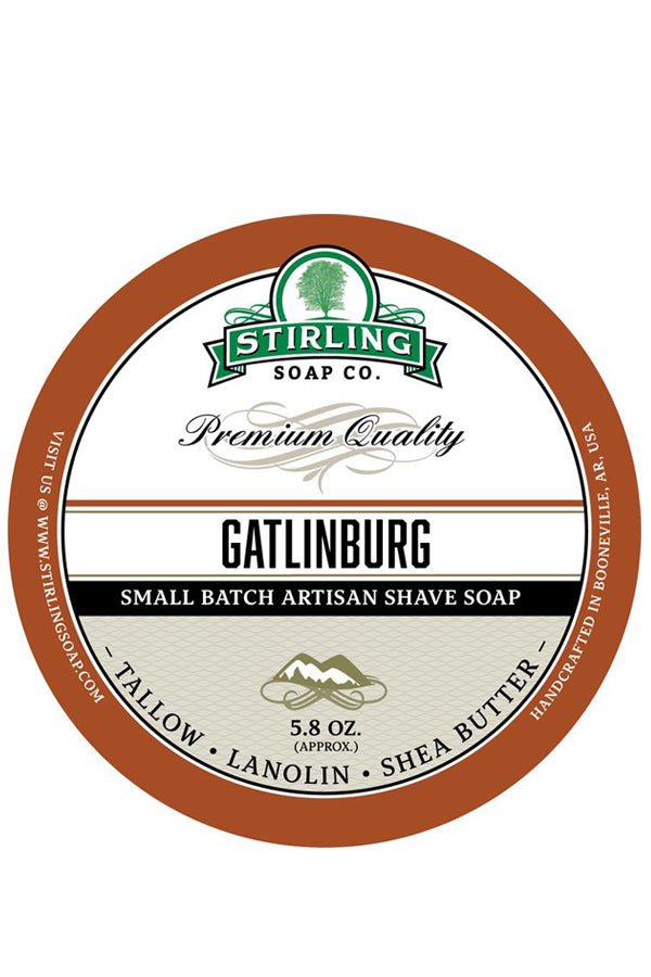 Stirling Soap Co. scheercrème Gatlinburg 165ml - Manandshaving - Stirling Soap Co.