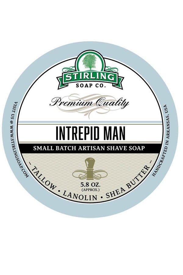 Stirling Soap Co. scheercrème Intrepid Man 165ml - Manandshaving - Stirling Soap Co.