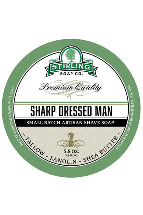 Stirling Soap Co. scheercrème Sharp Dressed Man 165ml - Manandshaving - Stirling Soap Co.