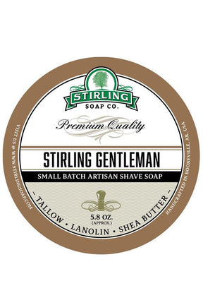 Stirling Soap Co. scheercrème Stirling Gentleman 165ml - Manandshaving - Stirling Soap Co.