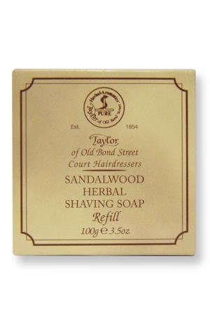 Taylor of Old Bond Str. scheerzeep sandelhout navulling 100gr - Manandshaving - Taylor of Old Bond Street