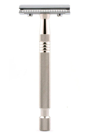 TIMOR double edge safety razor chroom 100mm handvat - Manandshaving - TIMOR